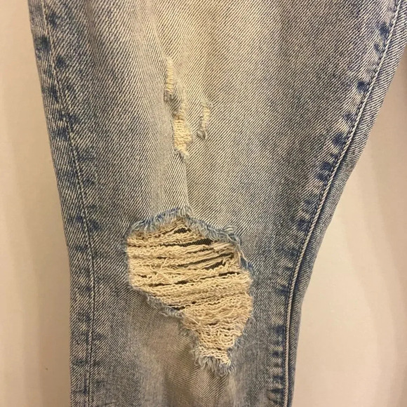 MOTHER The Super Stunner Ankle Say Amen, Again! Blue Size 26 - Picture 12 of 12